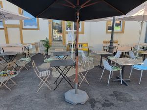 outdoor seating at Beet in Luxembourg City