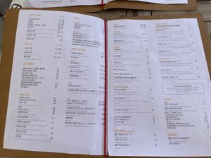 Menu  at Beet in Luxembourg City