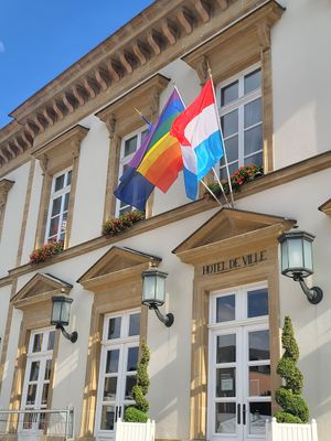 View on the 'hotel de ville' at Beet in Luxembourg City