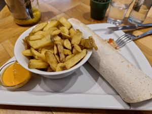 Falafel durum at Beet in Luxembourg City