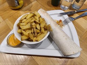 Falafel durum at Beet in Luxembourg City