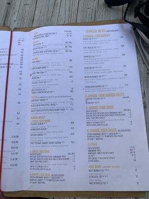 Menu  at Beet in Luxembourg City