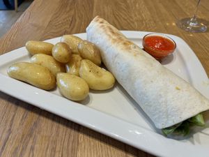 Wrap with potatoes   at Beet in Luxembourg City