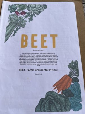   at Beet in Luxembourg City