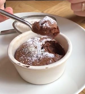 Vegan moelloex au chocolate!! at Beet in Luxembourg City