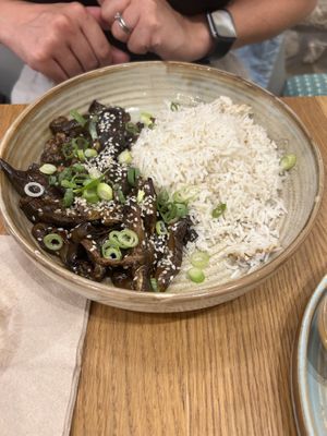 Glazed aubergine   at Beet in Luxembourg City