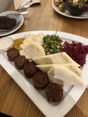 Falafel plate  at Beet in Luxembourg City