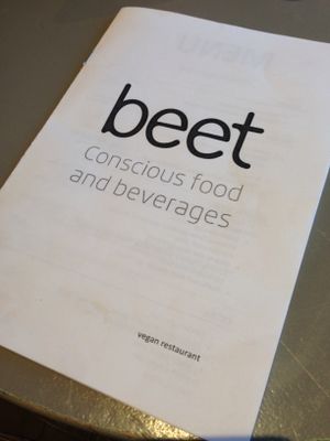 Menu at Beet in Luxembourg City