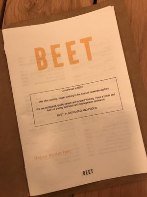 Vegan at Beet in Luxembourg City