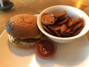 Chesseburguer - homemade vegan cheese and mayo at Beet in Luxembourg City