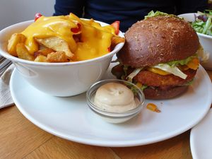 mexican burger & chilli cheese fries at Beet in Luxembourg City