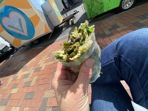 Raw Roll  at Loving Hut Caravan in Nelson