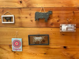 Wall art at Don't Have a Cow in Clarksville