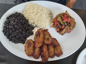 Vegan platter at Arepera in Montreal