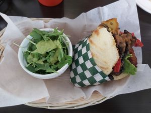 Vegan arepas at Arepera in Montreal
