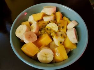Fruit Salad dessert at Chookie's Hideaway in Ninh Binh