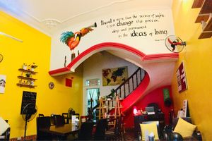 Interior - definitely catering to western travelers. at Chookie's Hideaway in Ninh Binh