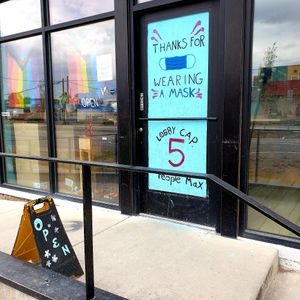 yes, still need mask but they had available inside at The Big O Doughnuts in Salt Lake City