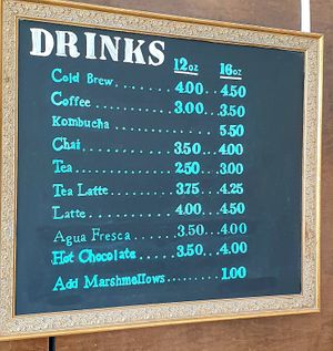 menu June 22 at The Big O Doughnuts in Salt Lake City