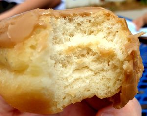 inside maple bar at The Big O Doughnuts in Salt Lake City