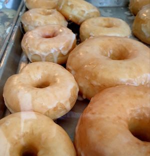 big glaze little glaze at The Big O Doughnuts in Salt Lake City