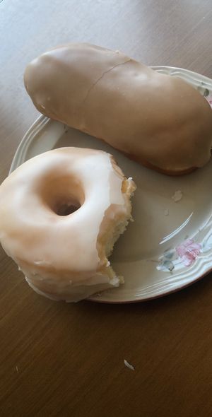 glazed and maple, DELICIOUS!  at The Big O Doughnuts in Salt Lake City