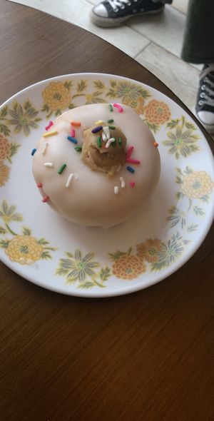 big-o cookie dough  at The Big O Doughnuts in Salt Lake City