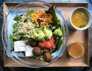 Salad with soup at CITRON in Tokyo