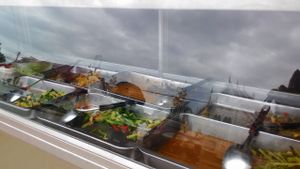 Buffet items at Guan Yim in Lampang