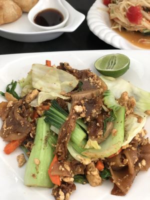 Pad see ew  at Guan Yim in Lampang