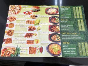Menu  at Guan Yim in Lampang
