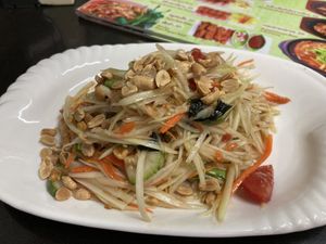 Papaya saladd  at Guan Yim in Lampang