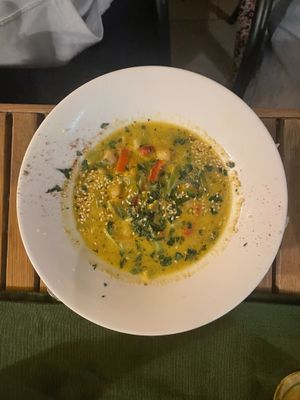 chickpea and lime soup at Karuzo in Sarajevo