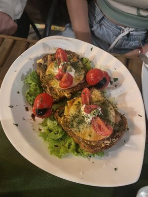 danish toast at Karuzo in Sarajevo
