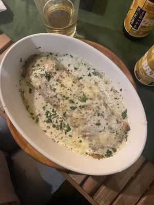 cannelloni with goat cheese at Karuzo in Sarajevo