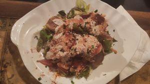 Vegan kebab at Karuzo in Sarajevo