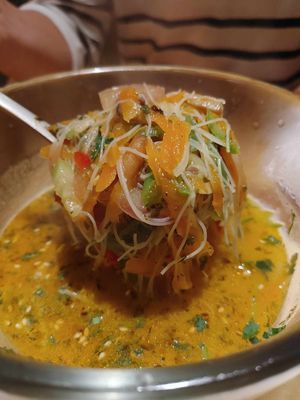 Soup (mushroom thai) at Karuzo in Sarajevo