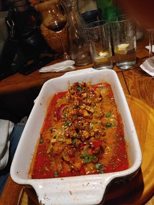 Homemade oven seitan at Karuzo in Sarajevo