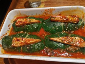 Cabbage rolls at Karuzo in Sarajevo