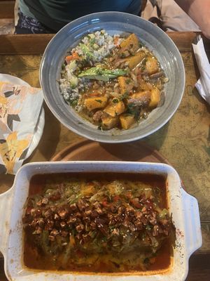 The main courses  at Karuzo in Sarajevo