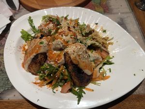 Vegan ćevapi  at Karuzo in Sarajevo