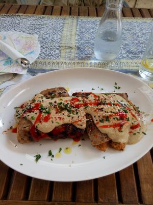Chickpea pockets at Karuzo in Sarajevo