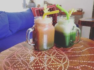 vegetable juice   at Spiti House Bar in Paros