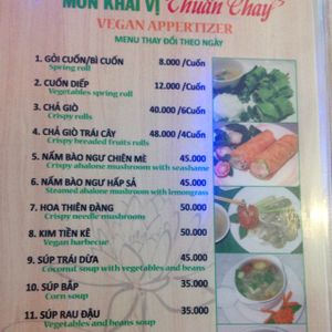 Appetizers at Hoa Thien in Ho Chi Minh City