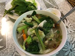 Veg noodle soup at Hoa Thien in Ho Chi Minh City