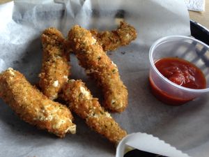 cheese sticks  at Viva La Vegan in Atlanta