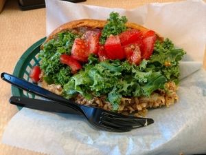 Philly jackfruit at Viva La Vegan in Atlanta