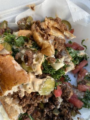 So good forgot to take picture. Beyond Philly cheesesteak  at Viva La Vegan in Atlanta