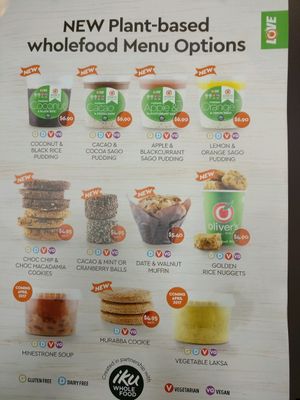 new menu arriving at Oliver's Real Food in Wallan