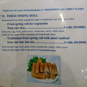 menu3 at Goc Ha Thanh in Da Lat